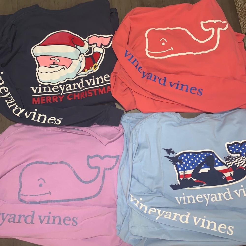 4- Men’s Longsleeve Vineyard Vines Shirts XXL